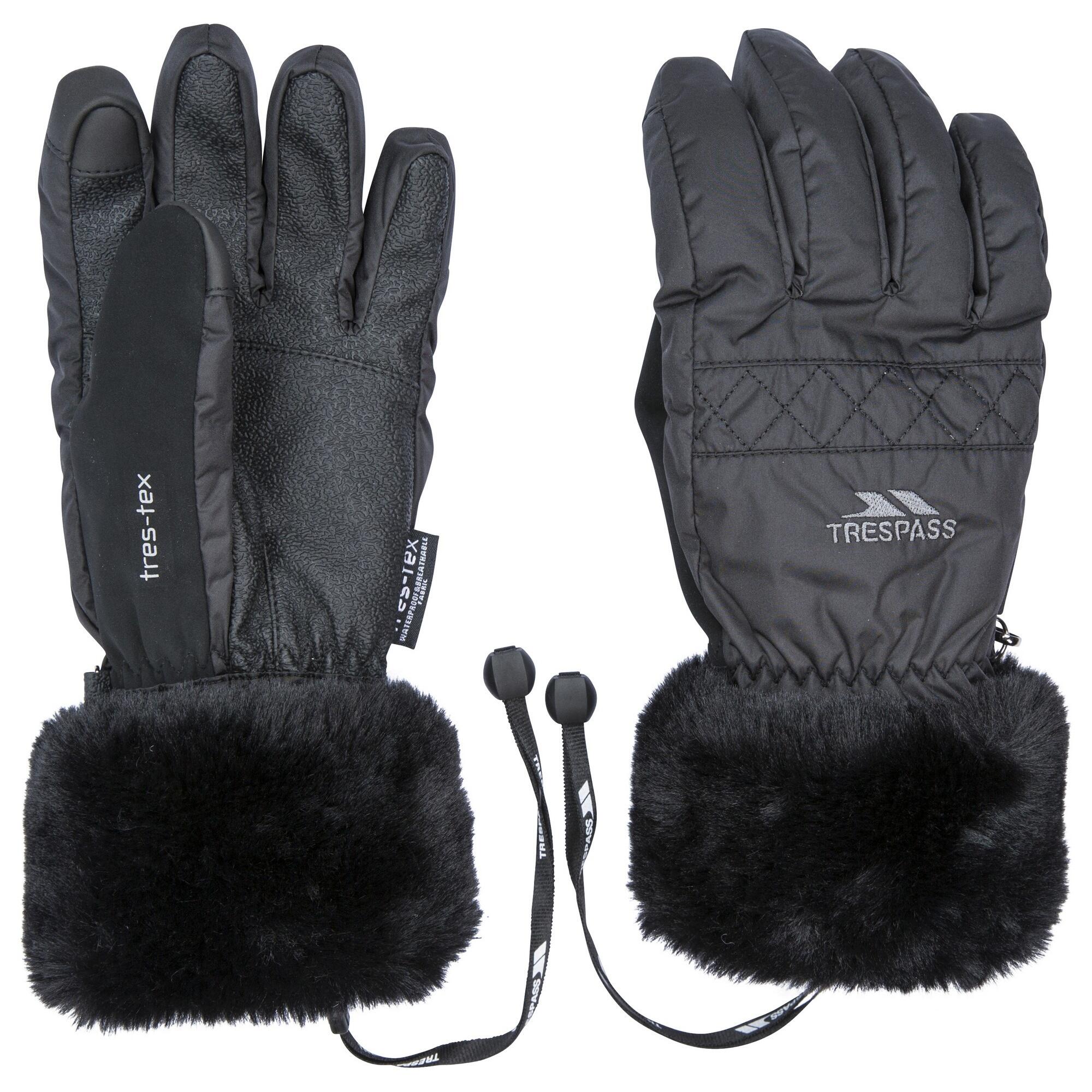 TRESPASS Womens/Ladies Yanki Gloves (Black)