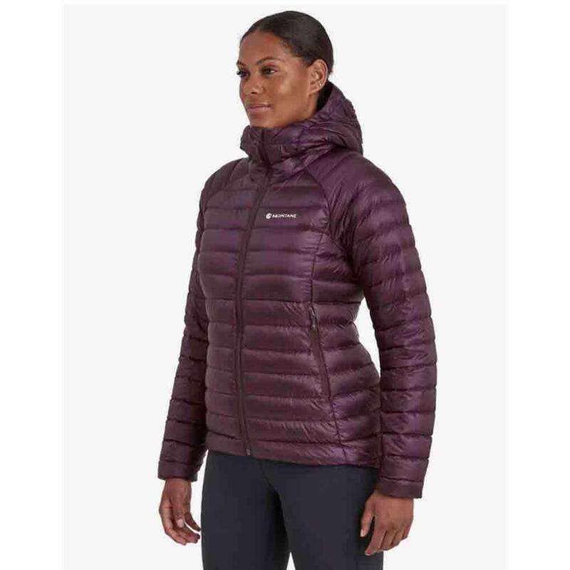 Anti-Freeze Hoodie Women's Down Jacket - Purple