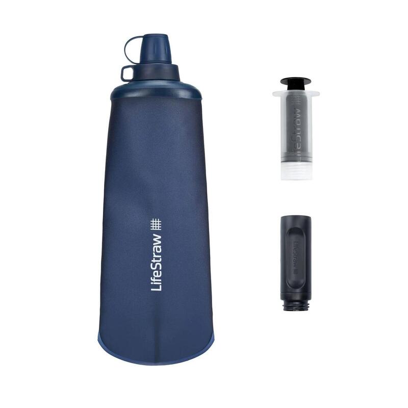 Collapsible Squeeze Bottle 1L - Blue