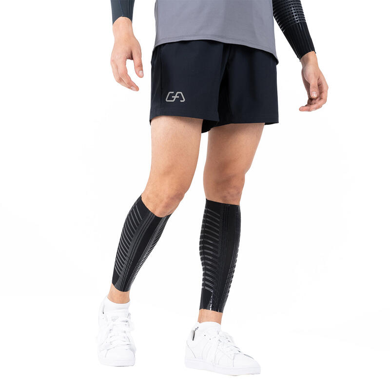 SensELAST®防滑運動壓力緊身護小腿套 - 黑色