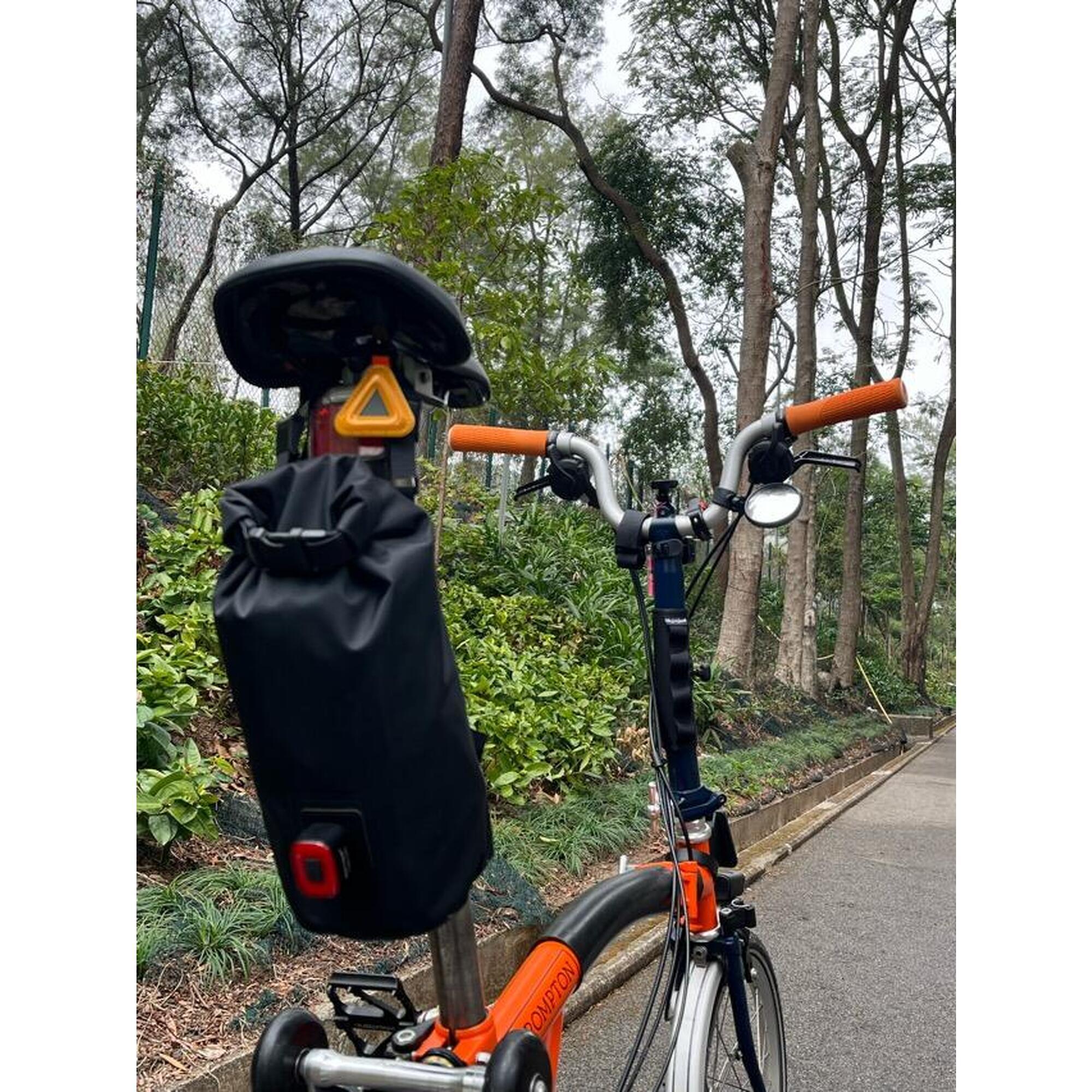 Waterproof Bike Saddle Bag - Black