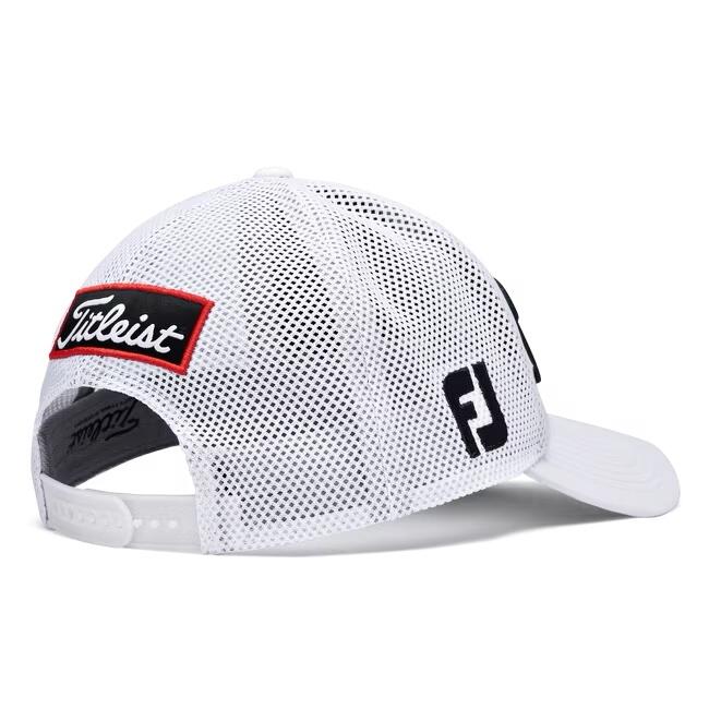 TOUR PERFORMANCE UNISEX LIGHTWEIGHT GOLF MESH CAP - WHITE