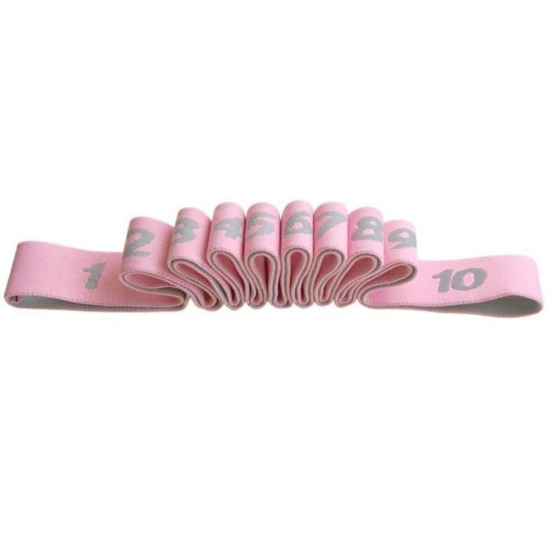 10 Loop Unisex Durable Yoga Resistant Band - Pink