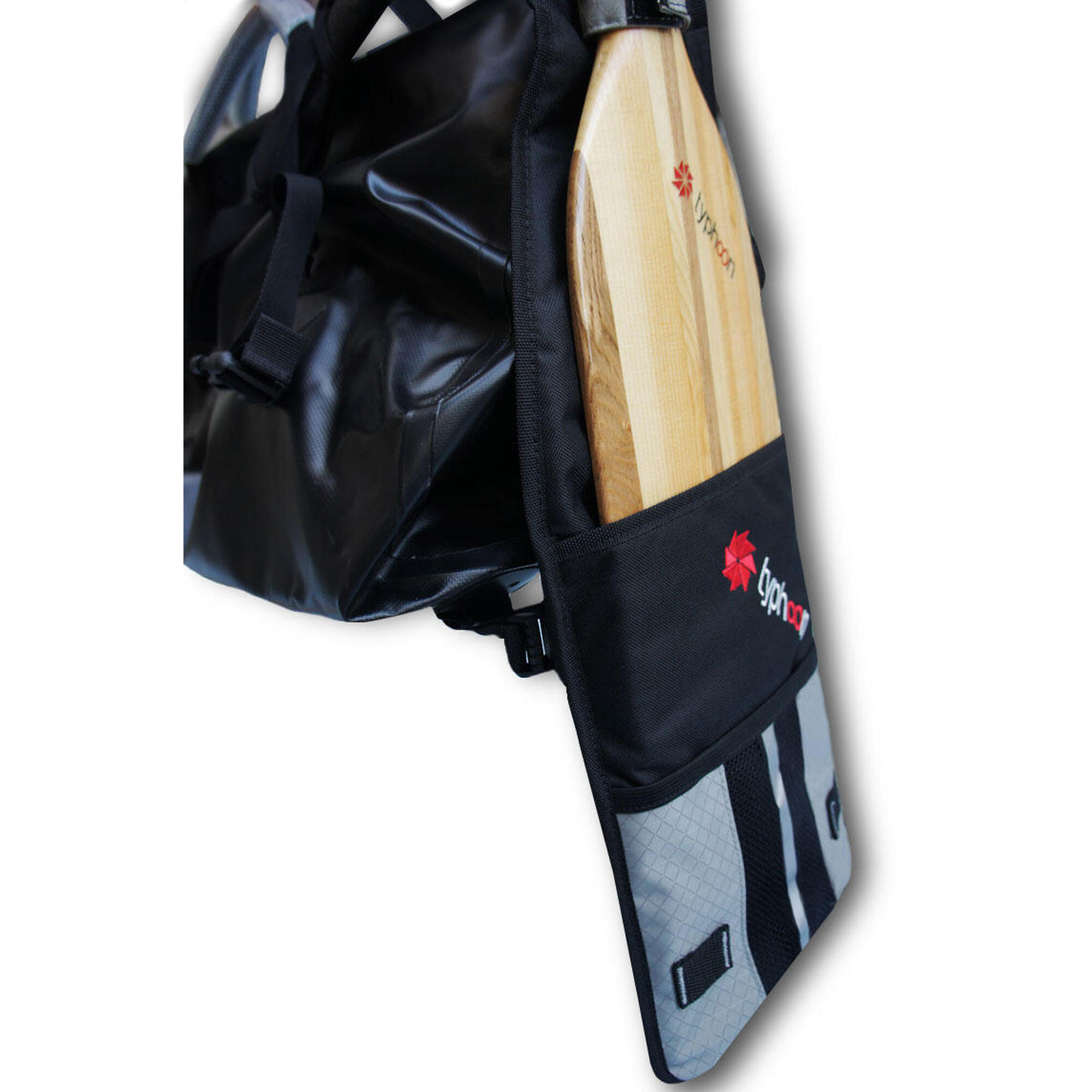 防水獨木舟槳/行李袋 30 L - 黑色
