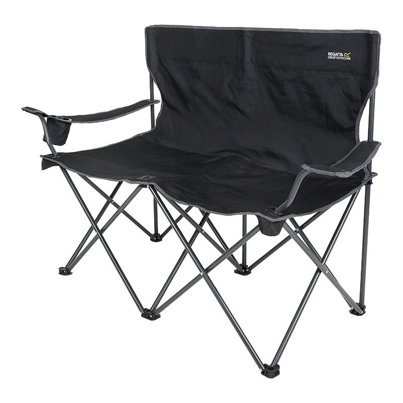 Chaise de camping ISLA (Noir / Gris)