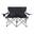 Chaise de camping ISLA (Noir / Gris)