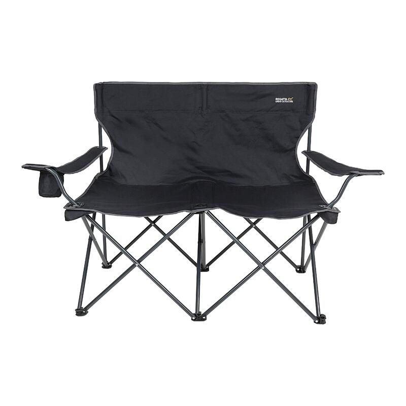 Chaise de camping ISLA (Noir / Gris)