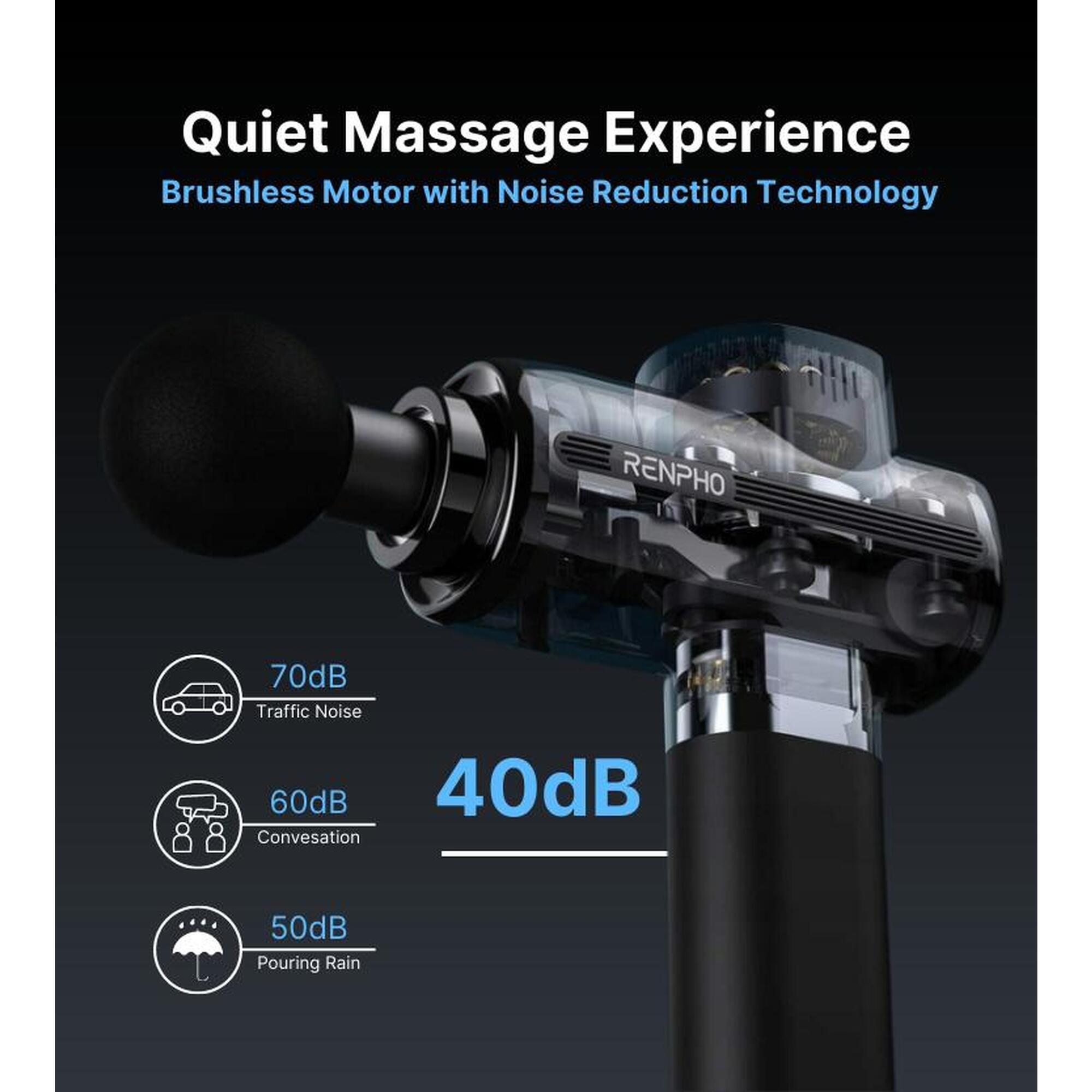 R3 Active High Frequency Vibration Massage Gun - Black