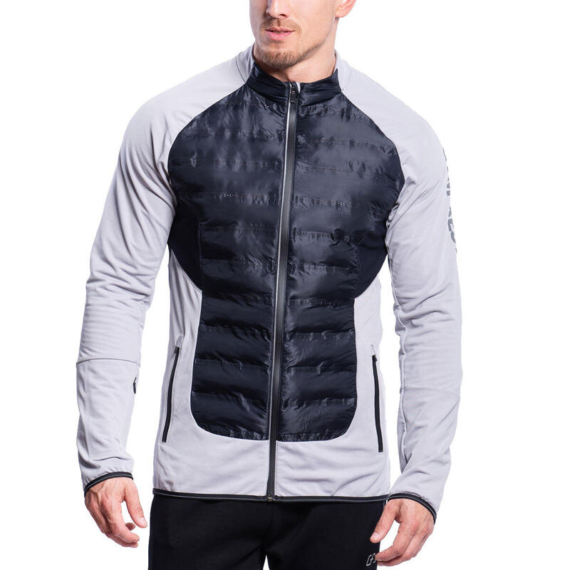 Men Lightweight Waterproof Sports Down Puffer Jacket - Navy blue