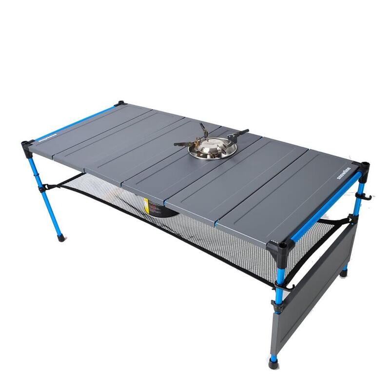 Cube Table L6 Aluminium Light Camping Table - Grey/Blue