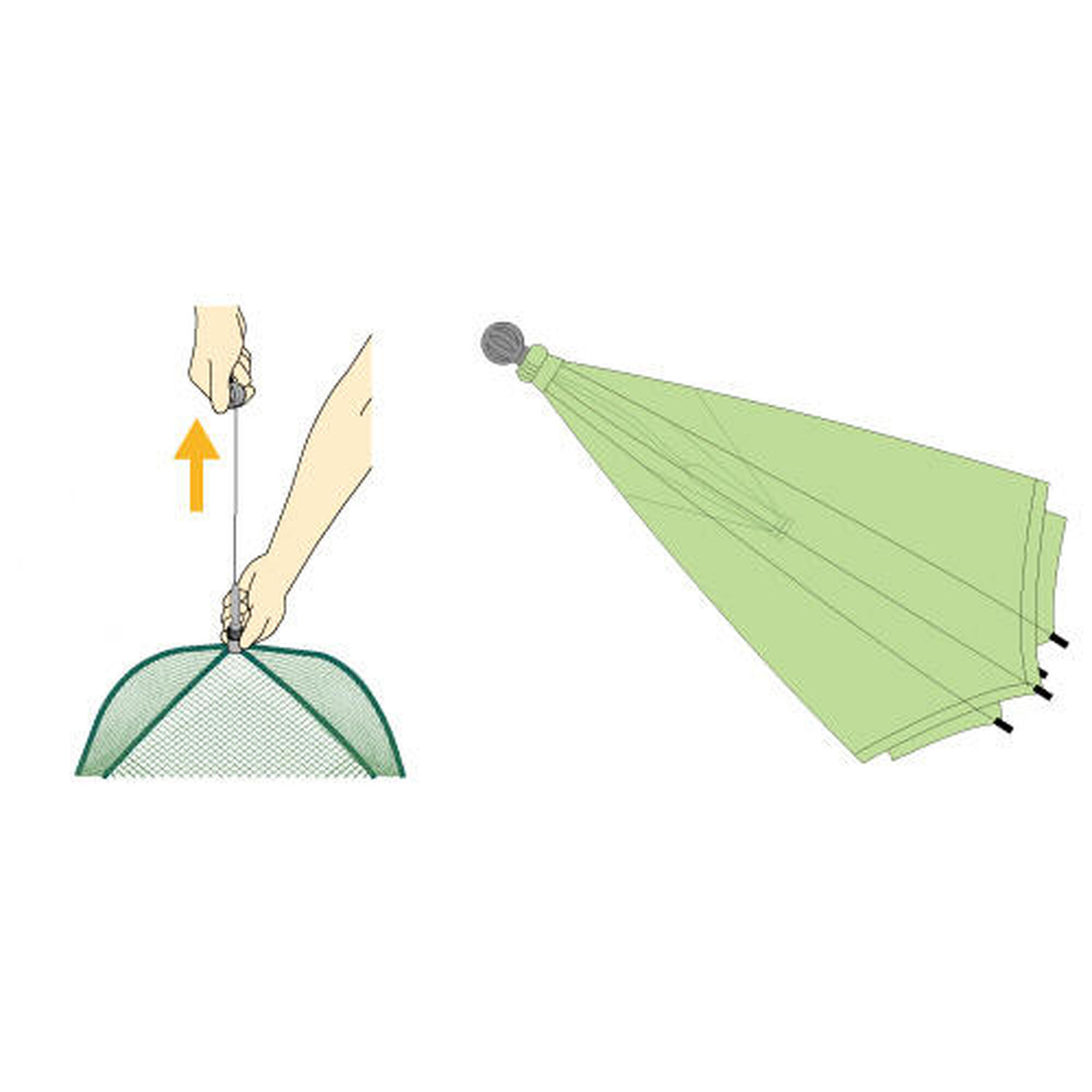 GV0881 EASY ONE TOUCH SETTING APPROACH GOLF NET - GREEN