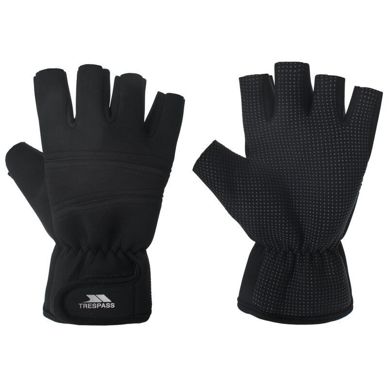 Unisex Carradale Handschuhe, fingerlos Damen und Herren Schwarz