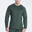 Men Plain Coldproof Lightweight Long Sweatshirts - Black olive