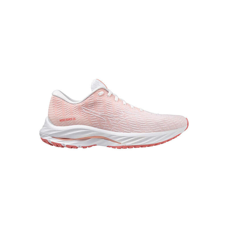 Wave Rider 26 SSW Women's Road Running Shoes - White x Peach Bud