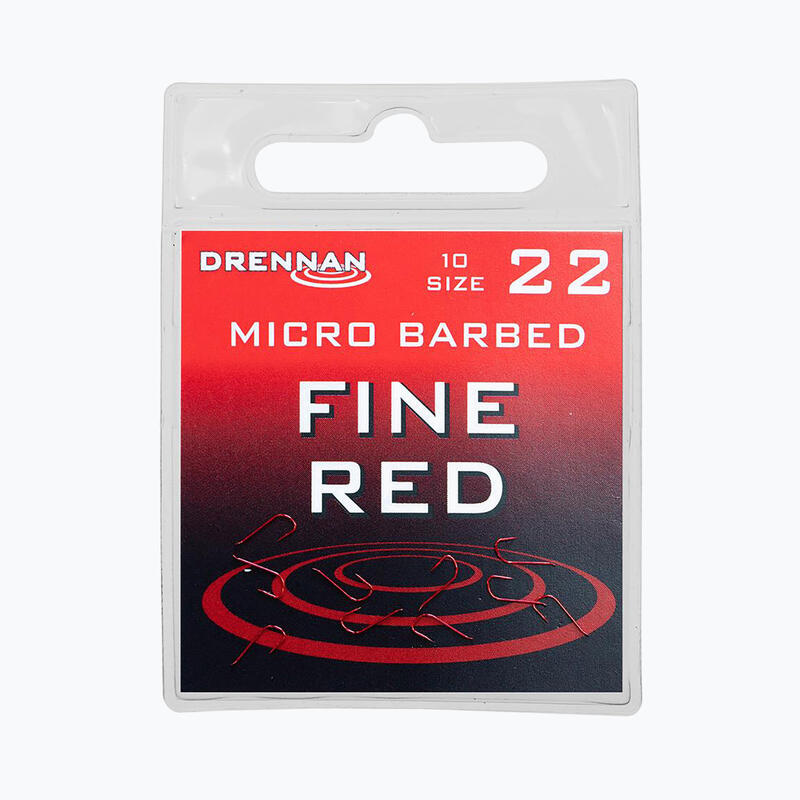 Ami galleggianti Drennan Fine Red 10 pz.