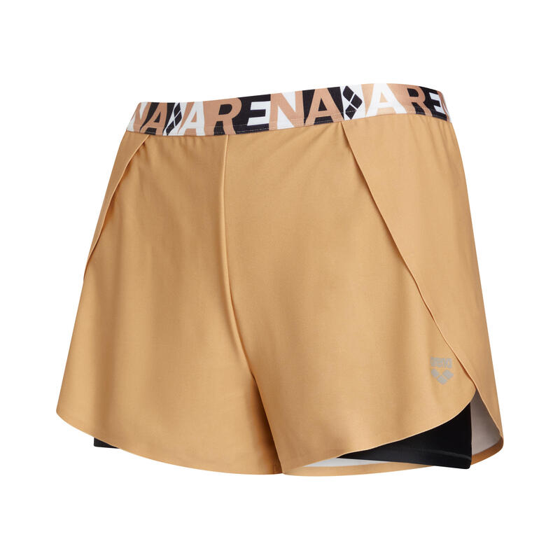 DIAGONAL 3.0 LADIES 2 IN 1 WATERSHORTS - GOLDEN BEIGE