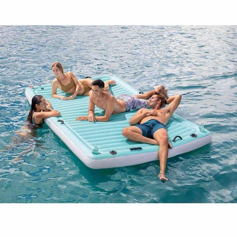 Water Lounge Large Floating Lounge 122" X 72" X 7" - Blue