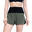 Women 2in1 Multi-Pocket 3" Functional Gym Sports Running Shorts - OLIVE GREEN