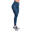 Women Plain High-Waist Supportive Compression Leggings - Teal blue