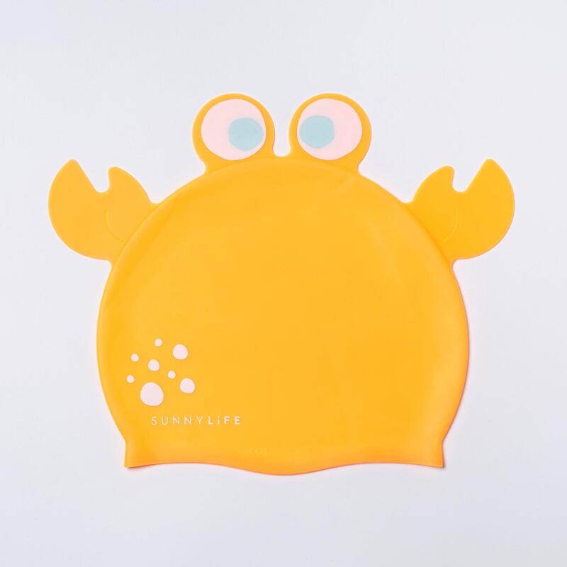 Sonny the Sea Creature Shaped Swimming Cap - Neon Orange