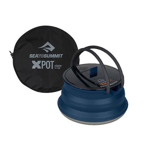(AXKETSS2.2) X-Pot Kettle with Storage Sack 可摺疊鍋子 2.2L - 深藍色