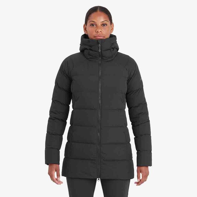 W Tundra Hoodie Women's Down Jacket - Black