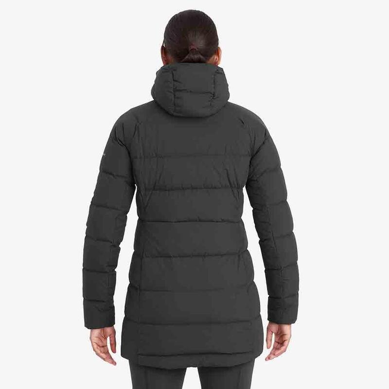 W Tundra Hoodie Women's Down Jacket - Black