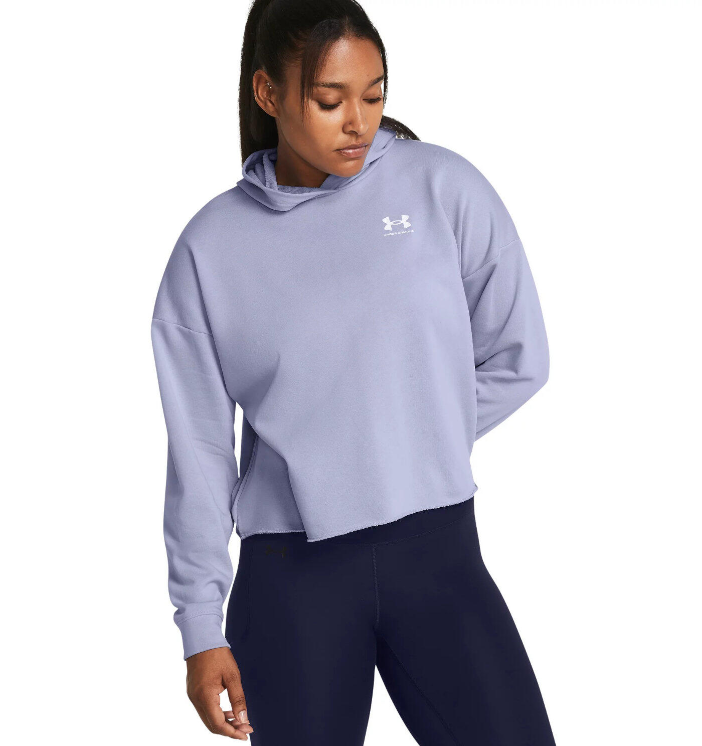 Felpa oversize con cappuccio da donna Under Armour Rival Terry 3/4