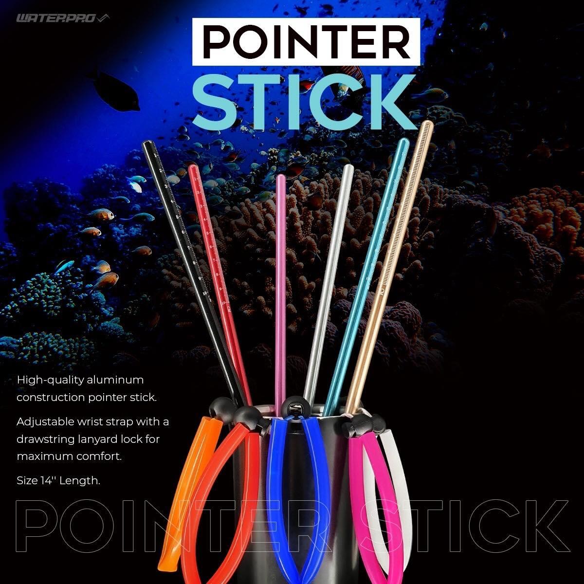 Pointer Diving Adult 14'' Aluminum Scuba Diving Lobster Pointer Stick - White