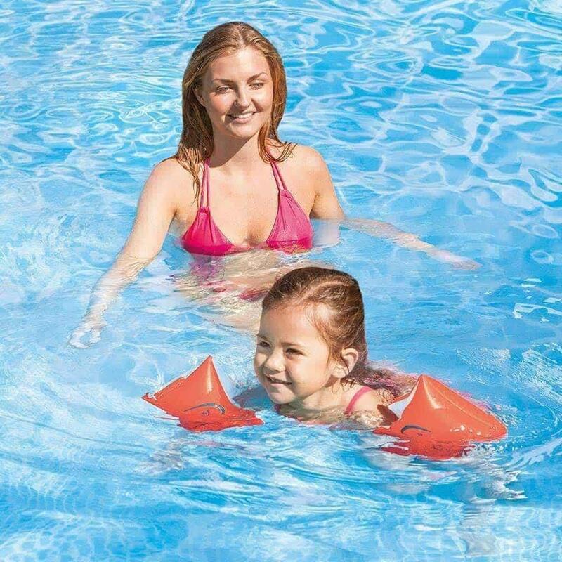 Deluxe Children's Inflatable Swimming Armbands - Orange