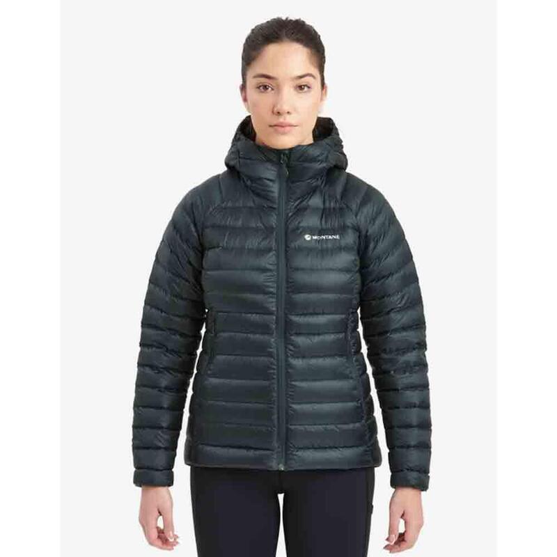 Anti-Freeze Hoodie Women's Down Jacket - Dark Green