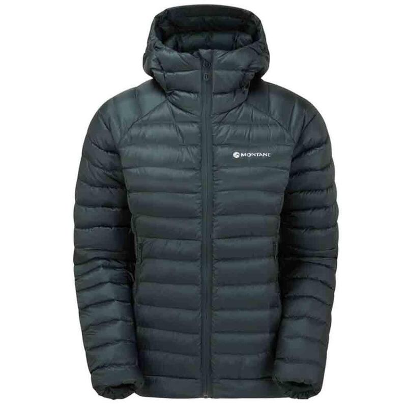 Anti-Freeze Hoodie Women's Down Jacket - Dark Green