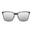 PAPER O004 Adult Unisex Folding Sunglasses - Matte Black / Silver Mirror