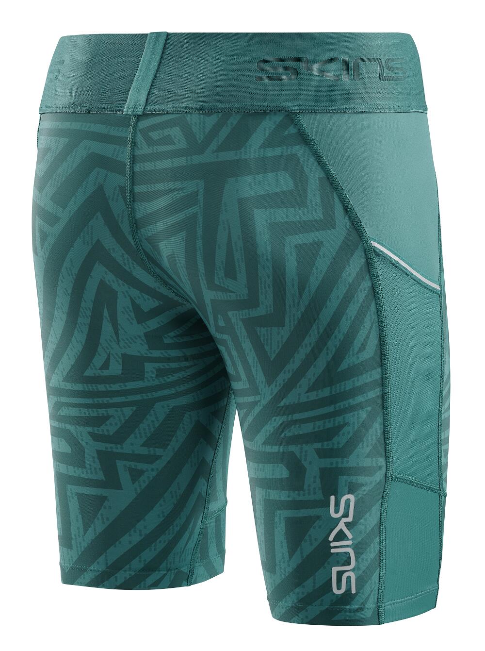 Running Women's Compression Half Tights 3-Series - Lt. Teal