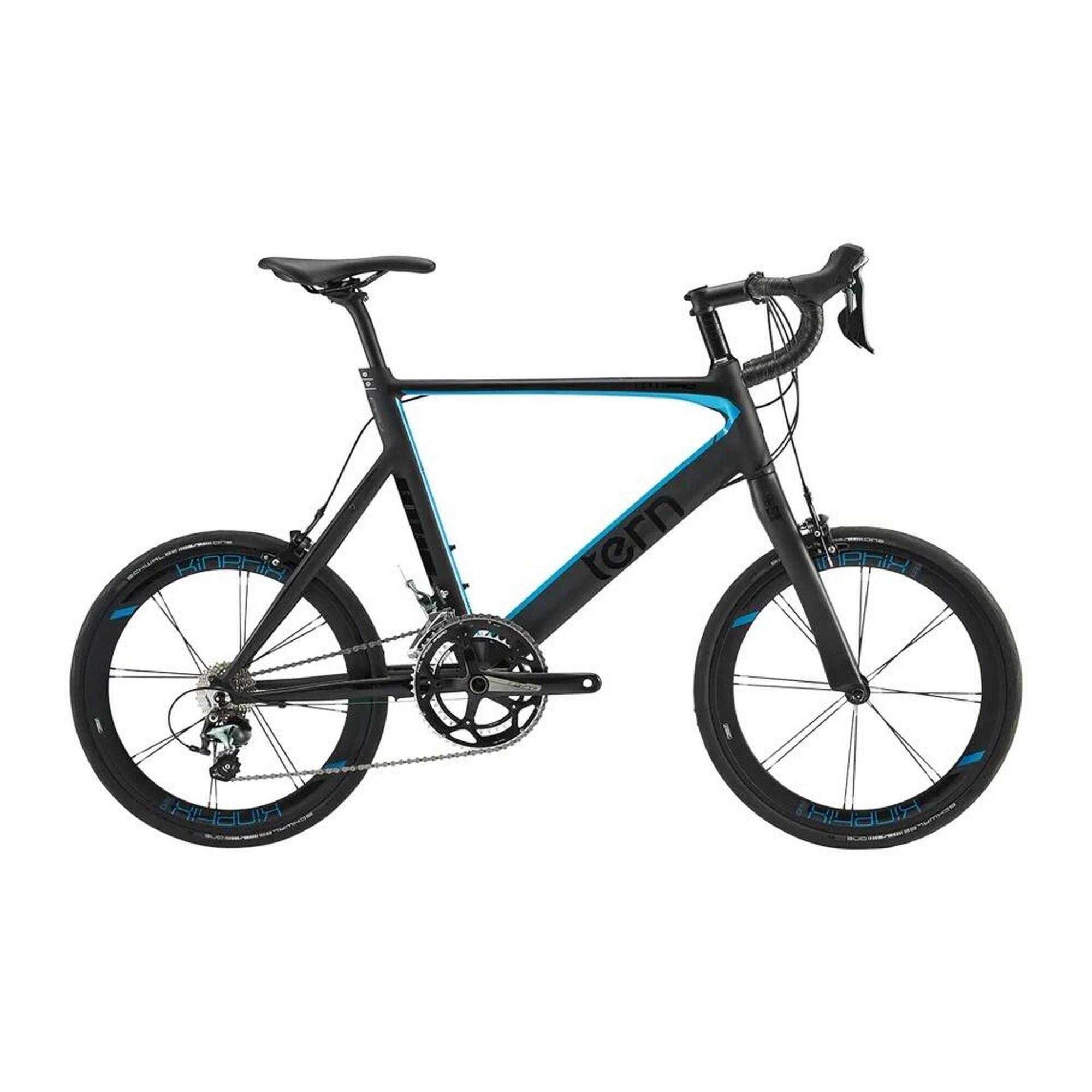 已安裝) TERN ROJI BIKE SURGE PRO 451小輪徑52CM - 藍色- DECATHLON