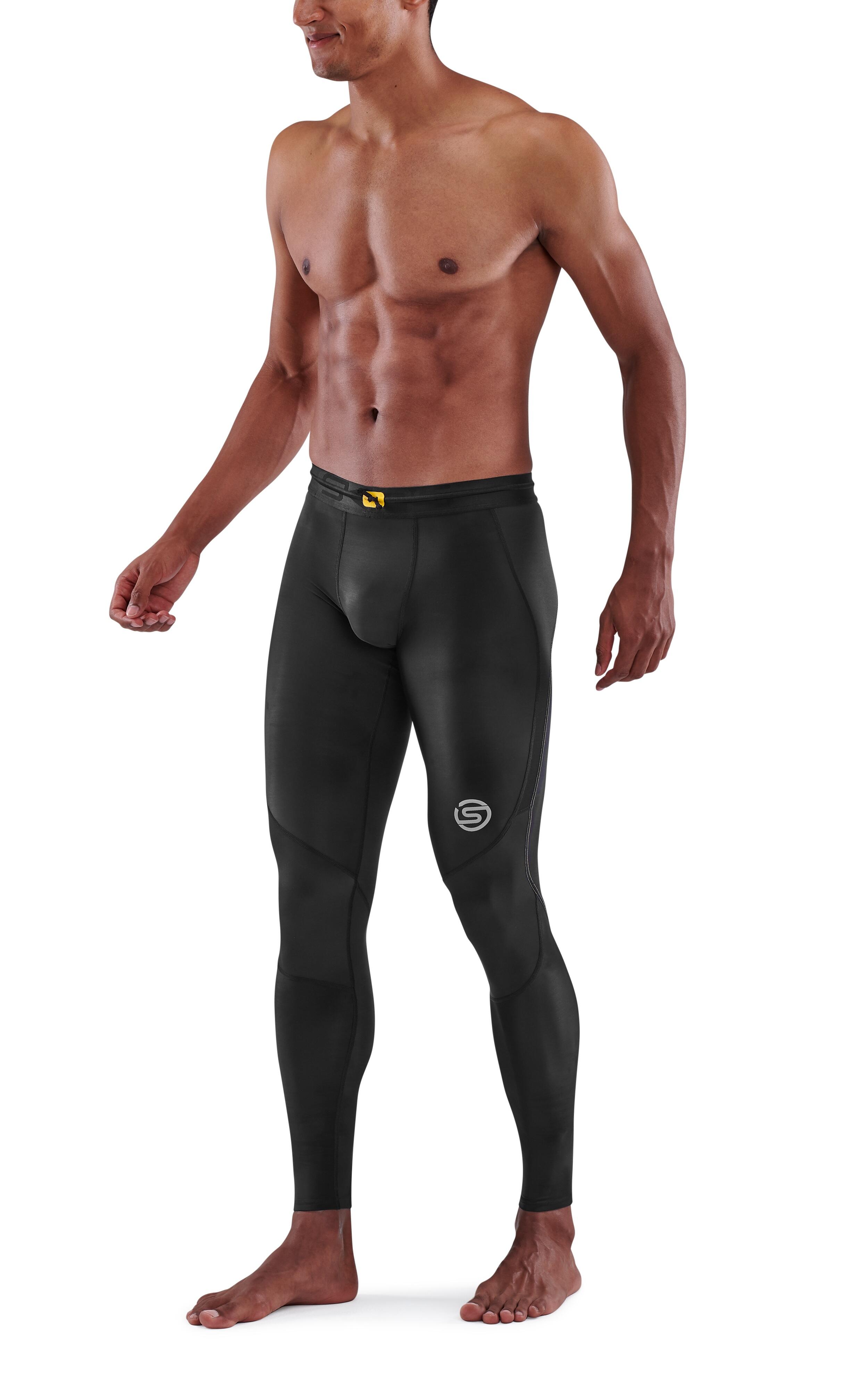 Running Men's Compression Long Tights 3-Series - Black