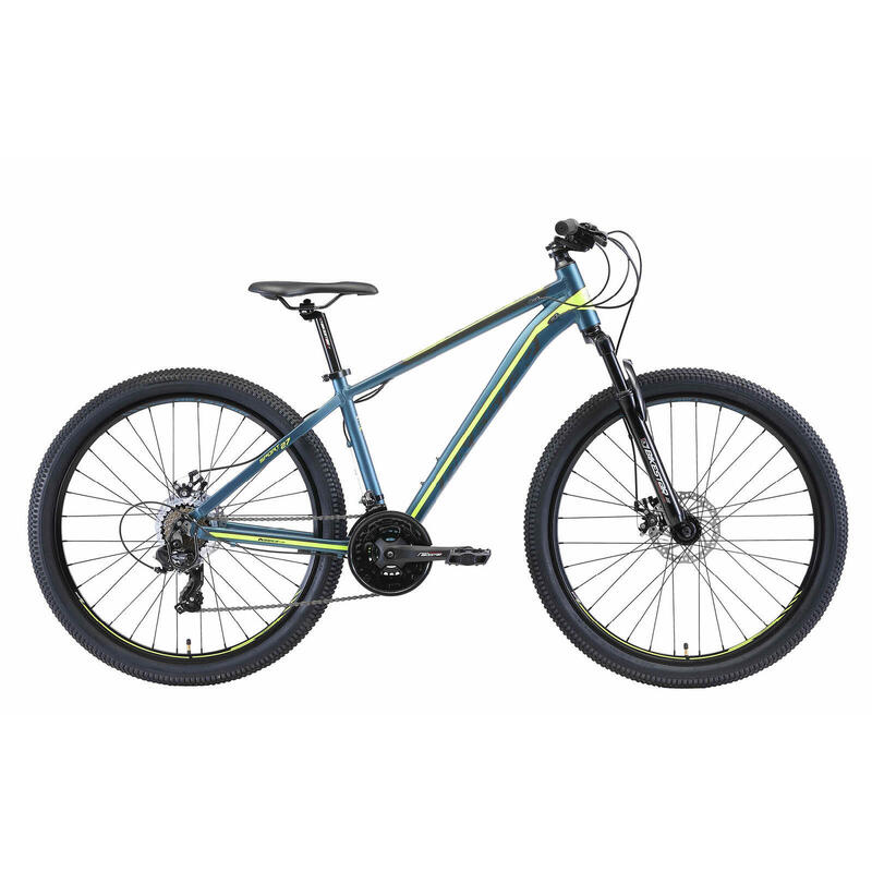 Bikestar Hardtail MTB Alu Sport M 27.5 inch 21 speed Blauw/groen