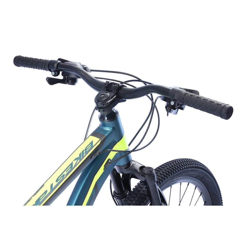 Bikestar 27,5 pouces, VTT sport semi-rigide 21 vitesses, bleu / vert