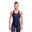 Women Functional Fitted Gym Running Sports Vest Tank Top Singlet - Navy