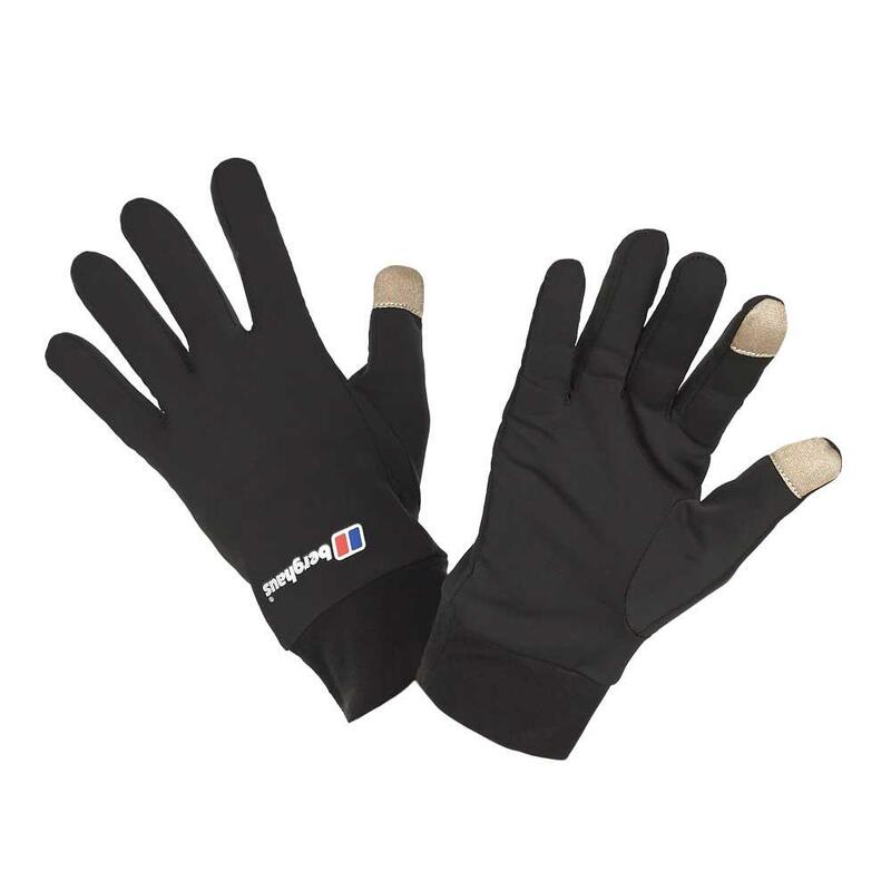 Berg Liner Glove Adult Trekking Stretch and Touchscreen Gloves - Black