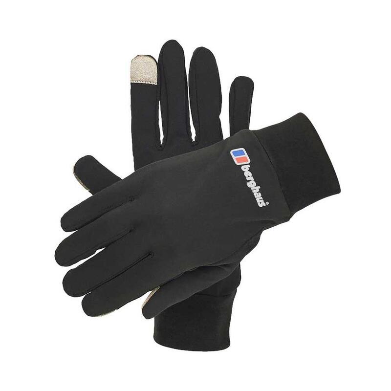 Berg Liner Glove Adult Trekking Stretch and Touchscreen Gloves - Black