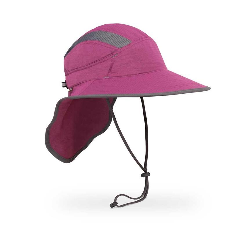 Ultra Adventure 成人中性 UPF50+ 防曬登山健行帽 - 紫色