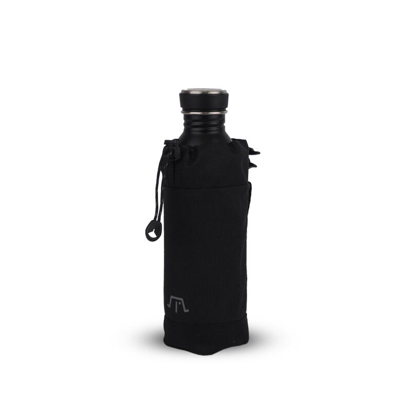 男女皆宜自攜水瓶包(自帶隨意扣) 500ml - 黑色