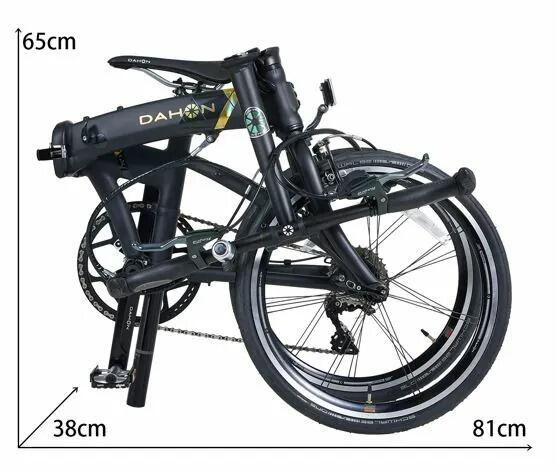 Assembled PKA015 MU LX FOLDING BIKE 20 BLACK GOLD
