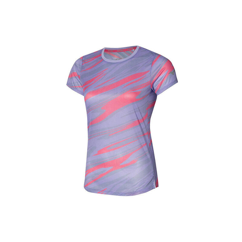 DryAeroFlow Graphic Women Short Sleeves Running Tee - Pastel Lilac