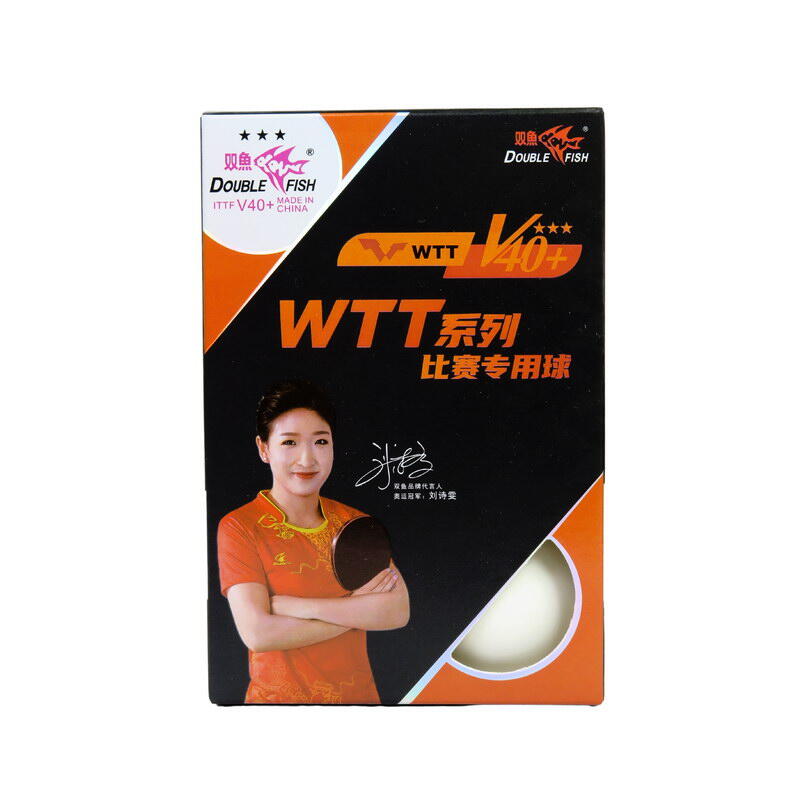 WTT Series ITTF V40+ 3-star Competition Balls (6pcs/box) - White