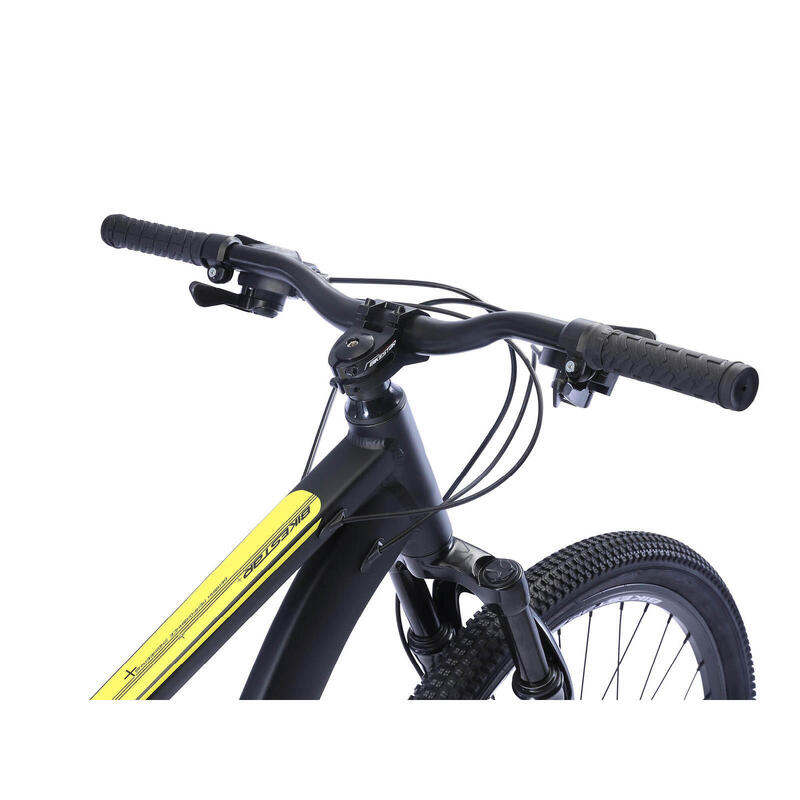 VTT semi-rigide Bikestar, Sport, 27,5 pouces, 21 vitesses, noir/jaune