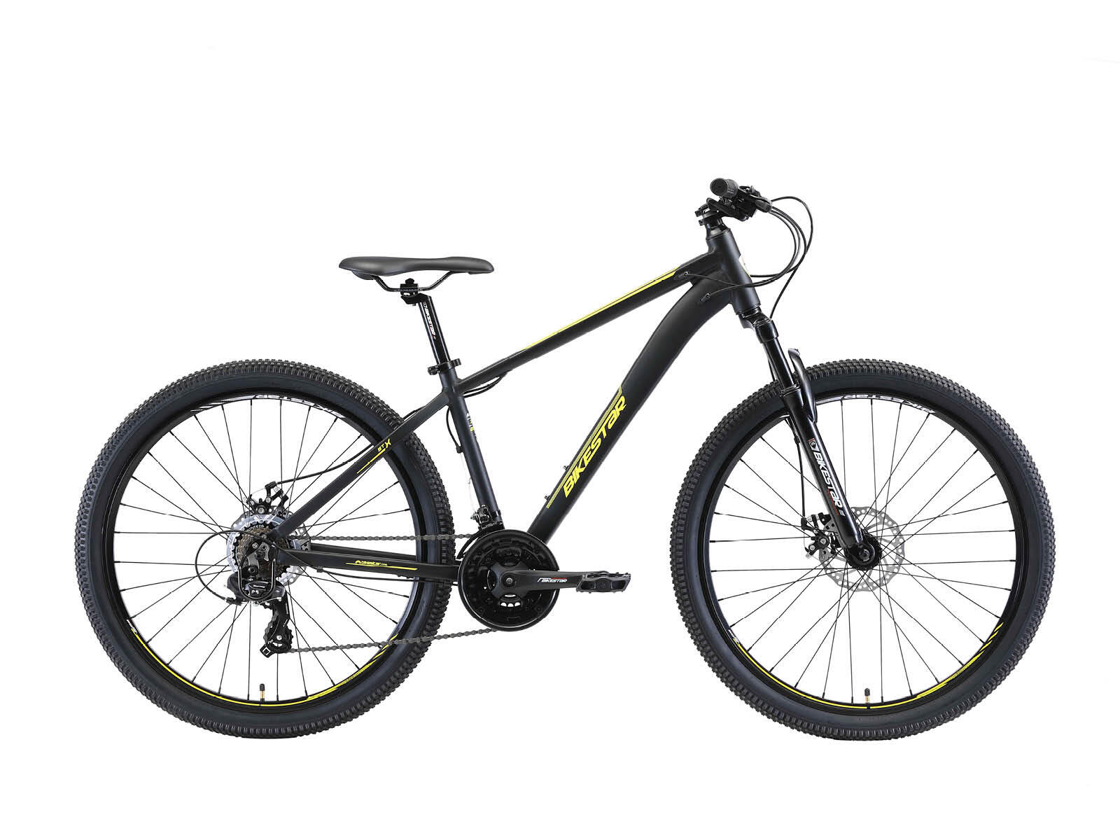 BIKESTAR MTB 27.5" alluminio, hardtail, 21 velocità, freno a disco