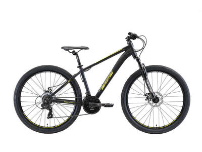 Bikestar hardtail mtb alu sport m 27.5 inch 21 speed zwart/geel