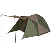 THE ONE TOUCH(M) T3-673-KH 3 Person Camping Tent - Khaki